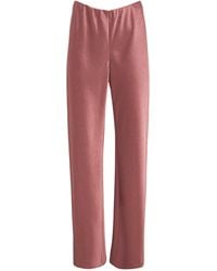 Vince - Satin High-Waist Fluid Trousers - Lyst