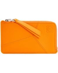 Loewe - Leather Puzzle Edge Coin And Card Holder - Lyst