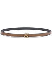 Loewe - Leather Reversible Bombe Anagram Belt - Lyst