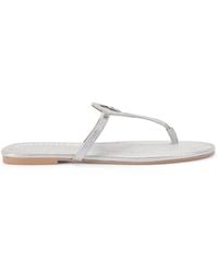 Kurt Geiger - Leather Heart T-Bar Sandals - Lyst