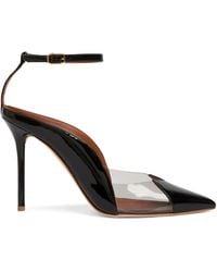 Malone Souliers - Leather-Pvc Malia Heeled Pumps 100 - Lyst