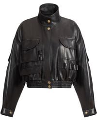 Balmain - Lambskin Bomber Jacket - Lyst