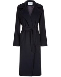 Max Mara Manuela Camel Hair Coat - Blue