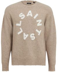 AllSaints - Wool-blend Taigo Sweater - Lyst