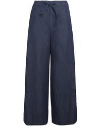 Max Mara - Drawstring-Detail Wide-Leg Jeans - Lyst