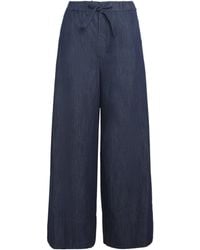 Max Mara - Drawstring-Detail Wide-Leg Jeans - Lyst
