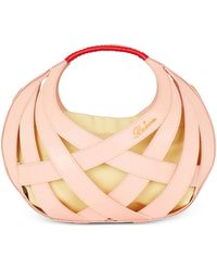 Balmain - Leather Basket Top-handle Bag - Lyst