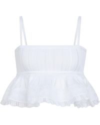 Alaïa - Crinoline Crop Top - Lyst