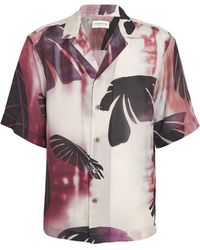 Dries Van Noten - Silk-cotton Printed Carltone Shirt - Lyst