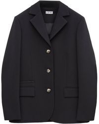 Loewe - Wool-Blend Single-Breasted Blazer - Lyst