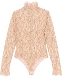 Valentino - Lace Floral Bodysuit - Lyst