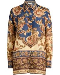 Zimmermann - Silk Printed Aster Shirt - Lyst