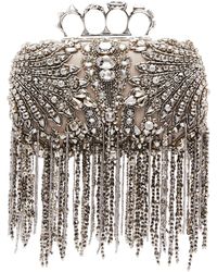 Alexander McQueen - Embellished Four-ring Clutch Bag - Lyst