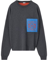 Loewe - Cotton-Blend Anagram Sweater - Lyst