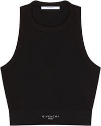 Givenchy - Stretch-Cotton Crop Top - Lyst