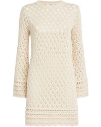 FRAME - Crochet Shift Mini Dress - Lyst