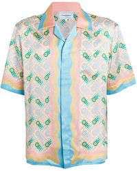 Casablancabrand - Silk Ping Pong Print Shirt - Lyst