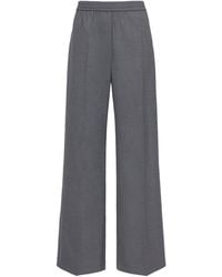 Weekend by Maxmara - Virgin Wool-Blend Trousers - Lyst