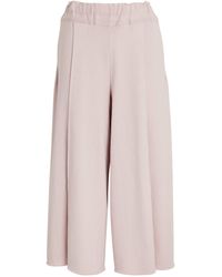 Issey Miyake - Cropped Campagne Wide-leg Trousers - Lyst