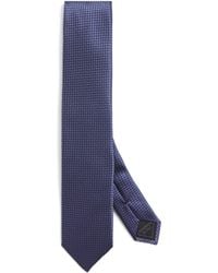 Brioni - Silk Geometric-Jacquard Tie - Lyst