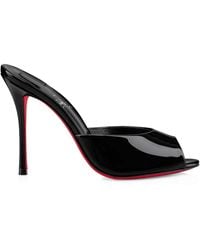 Christian Louboutin - Me Dolly Patent Leather Mules 100 - Lyst