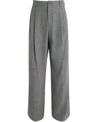 Jonathan Simkhai - Wool Falcon Wide-Leg Trousers - Lyst