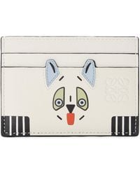Loewe - X Louis Wain Leather Futurist Cat Card Holder - Lyst