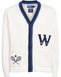 Polo Ralph Lauren - X Wimbledon Cotton V-Neck Cardigan - Lyst