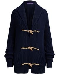 Ralph Lauren - Cotton-Silk Shawl Collar Cardigan - Lyst