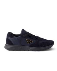 Prada - Re-Nylon And Suede Prax 2.0 Sneakers - Lyst
