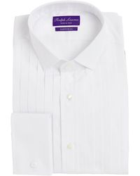 Ralph Lauren Purple Label - Pleated Dexter Dress Shirt - Lyst