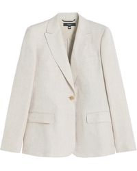 Weekend by Maxmara - Linen Single-Breasted Blazer - Lyst