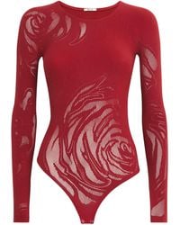 Wolford - Rose Net Bodysuit - Lyst