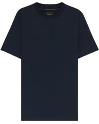 BOSS - Cotton-Silk Check T-Shirt - Lyst