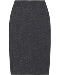 McQueen - Pinstripe Pencil Midi Skirt - Lyst