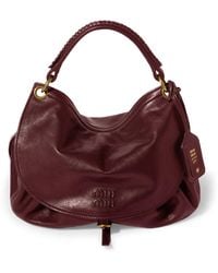 Miu Miu - Leather Rendez-Vous Shoulder Bag - Lyst
