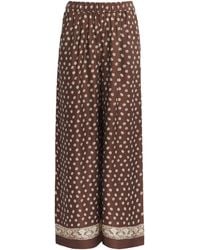 Claudie Pierlot - Printed Wide-Leg Trousers - Lyst