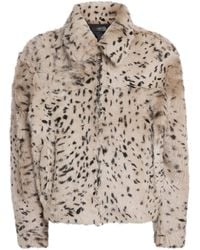 Amiri - Faux Fur Deer Leather Jacket - Lyst