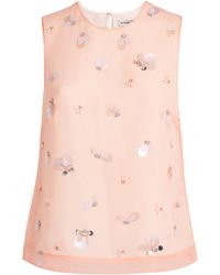 Jonathan Simkhai - Embellished Organza Celia Top - Lyst