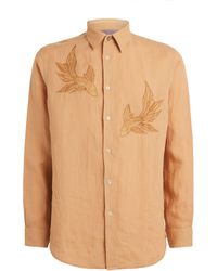 Paul Smith - Fish-Embroidered Linen Shirt - Lyst
