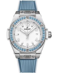 Hublot - Stainless Steel And Topaz Big Bang One Click Watch - Lyst