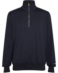 Paul Smith - Half-Zip Stripe-Embroidered Sweatshirt - Lyst