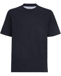 Brunello Cucinelli - Cotton V-Neck T-Shirt - Lyst