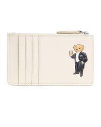 Polo Ralph Lauren - Leather Polo Bear Zip-Up Card Holder - Lyst