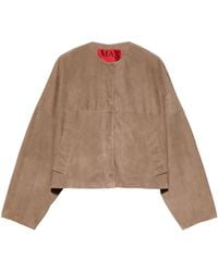 MAX&Co. - Suede Loose-Fit Jacket - Lyst