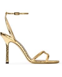 Jimmy Choo - 1998 Leo 100 Leather Heeled Sandals - Lyst
