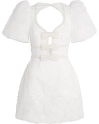 Rebecca Vallance - Bow-Detail Deliah Mini Dress - Lyst