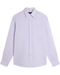 dunhill - Linen Button-Up Shirt - Lyst