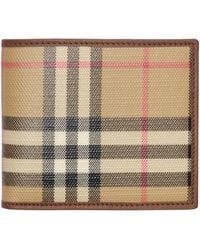 Burberry - Check Bifold Wallet - Lyst