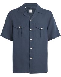 Eleventy - Linen Bowling Shirt - Lyst